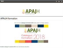 Tablet Screenshot of apajh-formation.org